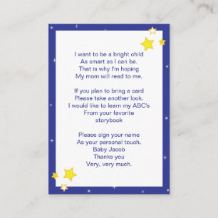 Sobre el bebé de la luna el traiga una tarjeta