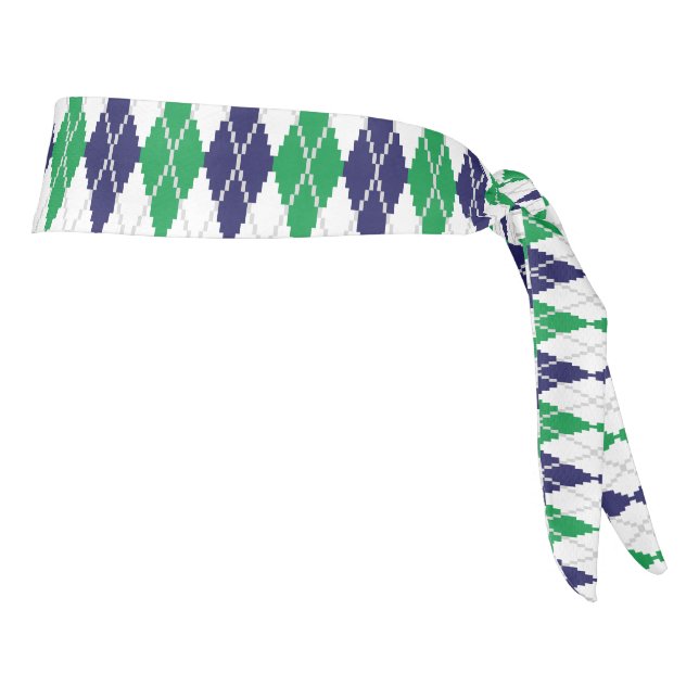 Sobre el Green Argyle Athletic Headband (Girar 90)