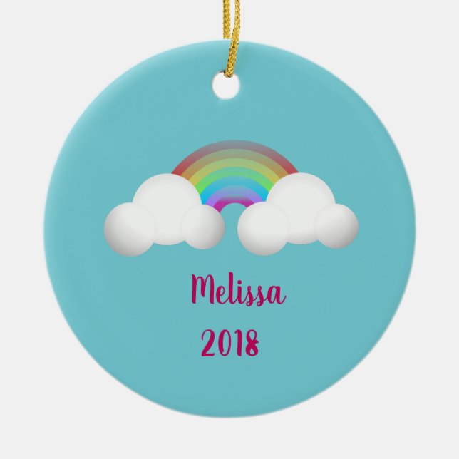 Sobre el ornamento de los chicas del arco iris (Frente)