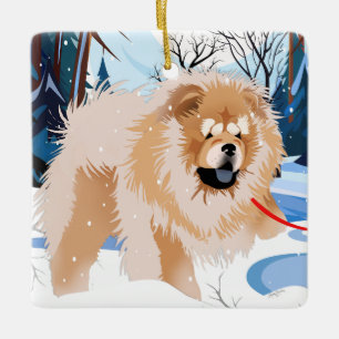 SOBRE EL Ornamento RÍO Chow Rojo 2023