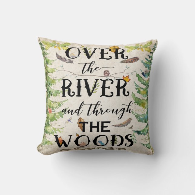 Sobre el río a través de la almohada del cuarto de (Anverso)