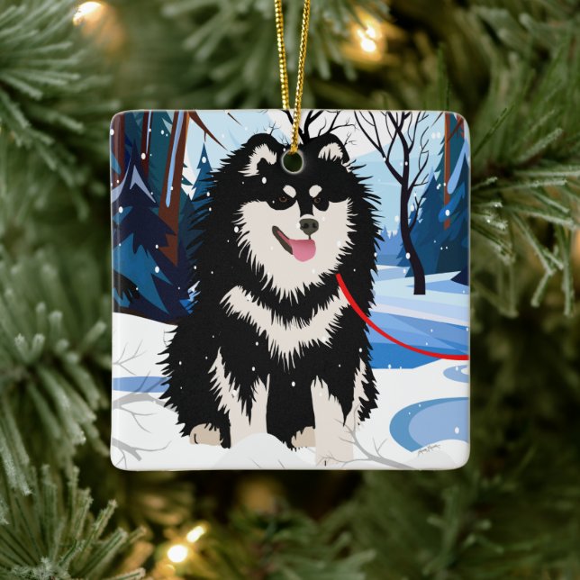 SOBRE EL RÍO Ornamento Finlandés Lapphund 2023 (Árbol)