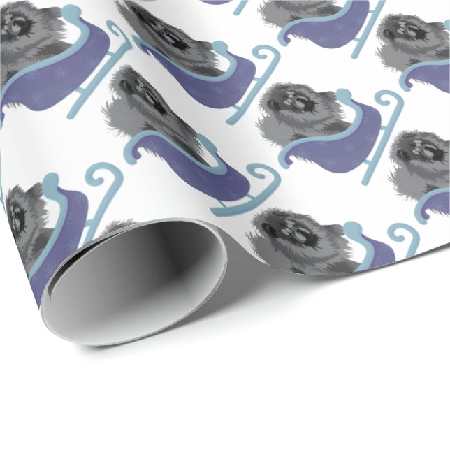 SOBRE EL RÍO Papel de regalo Black Chow (Esquina del rollo)