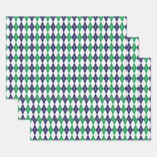 Sobre el set de papel verde argla