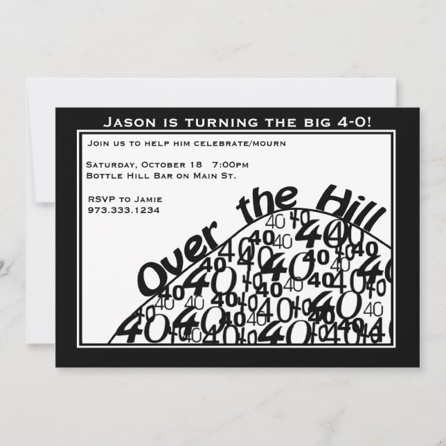 Sobre la 40.a invitación de la fiesta de (Anverso)