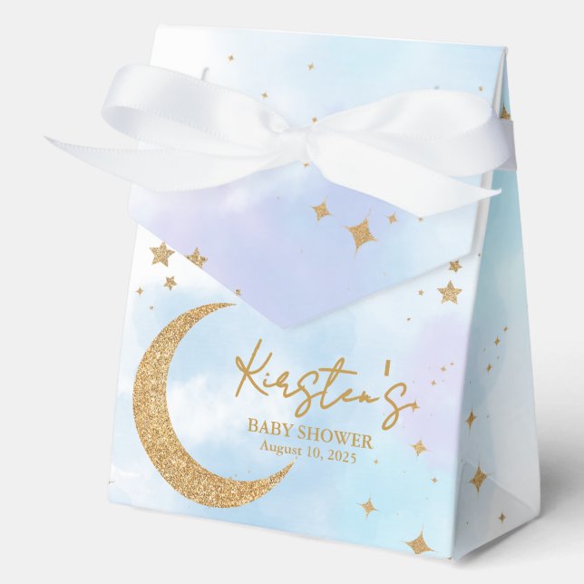 Sobre la caja de Baby Shower de la luna (Anverso)