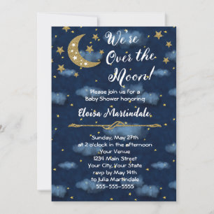 Sobre la invitación a Baby Shower por la luna