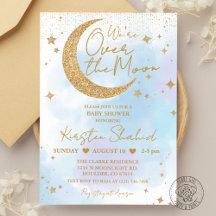 Sobre la invitación a Baby Shower por la luna