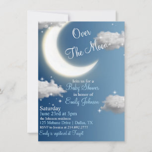 Sobre la invitación a Baby Shower por la luna