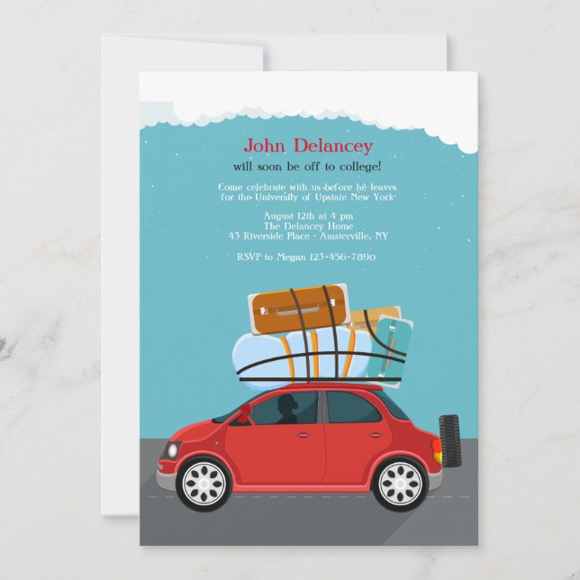 Sobre la invitación a la carretera (Anverso)