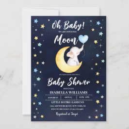 Sobre la invitación de Baby Shower a los elefantes