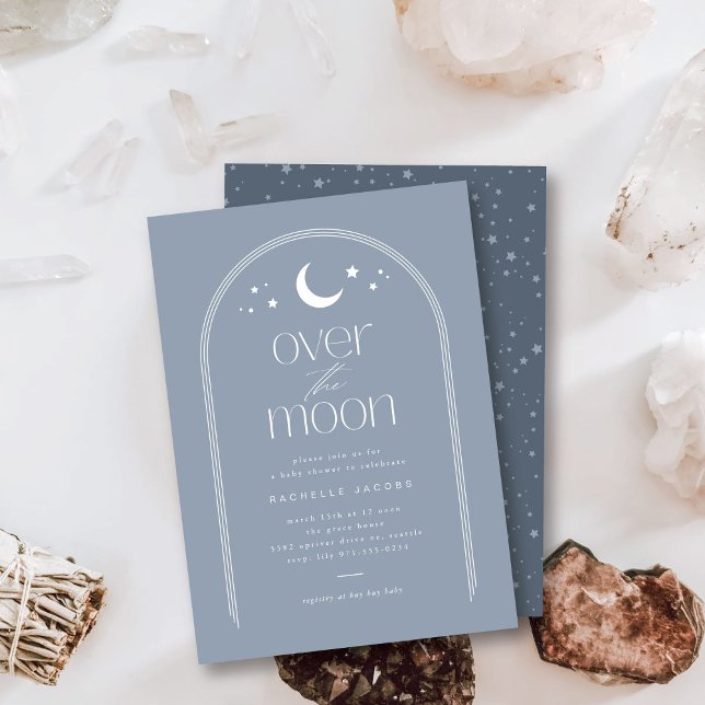 Sobre la invitación de Baby Shower del Boho Azul d (Subido por el creador)
