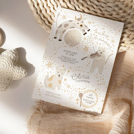 Sobre la luna caprichosa invitación de Baby Shower