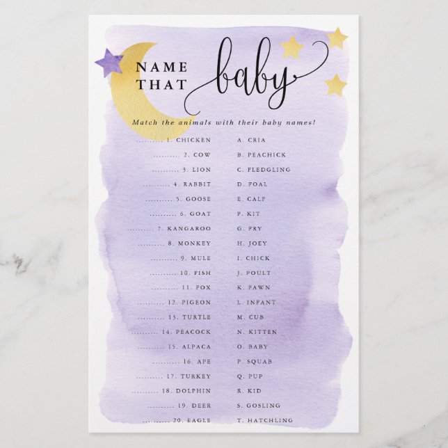 Sobre la luna Carne de juego de papel de juego par (Frente)