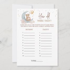 Sobre la luna ¿Cuántos años tenían la tarjeta de j