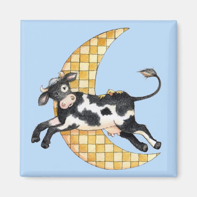 Sobre la luna - imán (Frente)