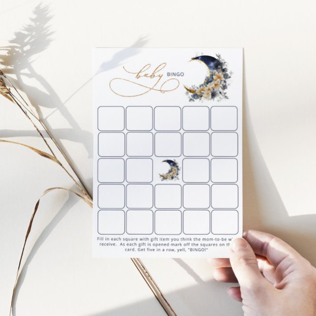 Sobre la luna oro de la marina Baby Bingo tarjeta  (Subido por el creador)