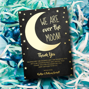 Sobre La Luna Tarjeta de agradecimiento para bab