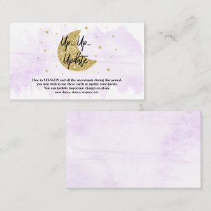 Sobre la luna   Tarjetas de actualización de Baby 