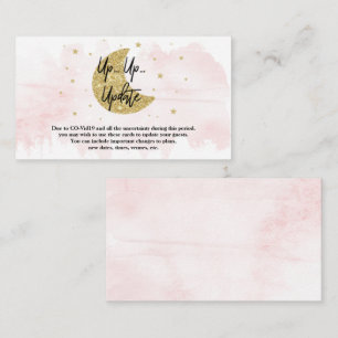 Sobre la luna Tarjetas de actualización de Baby