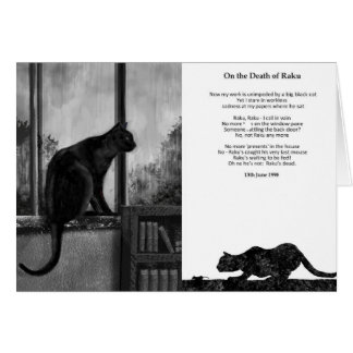 Sobre la muerte de Raku - tarjeta