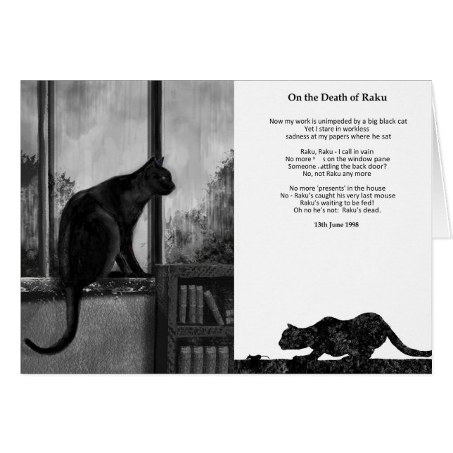 Sobre la muerte de Raku - tarjeta (Anverso (Horizontal))