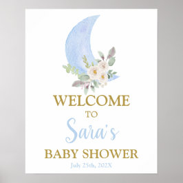 Sobre la señal de bienvenida de Baby Shower Boy en