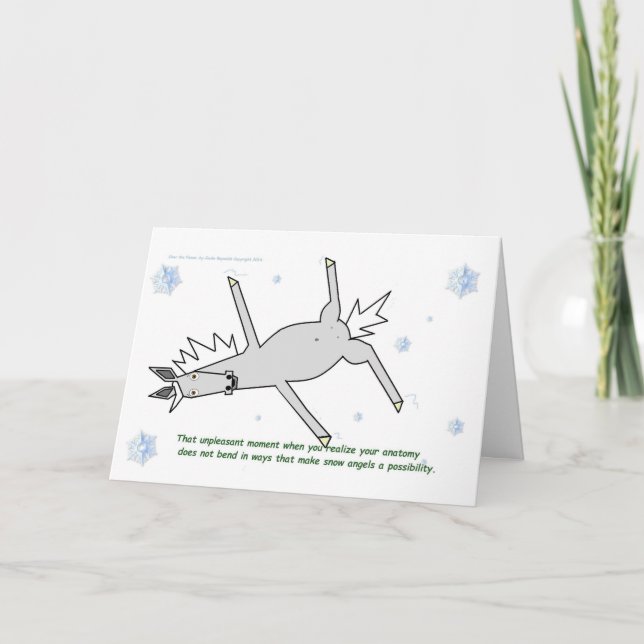 Sobre la tarjeta de felicitación del navidad de la (Anverso)