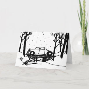 Sobre la tarjeta de Navidad del río por