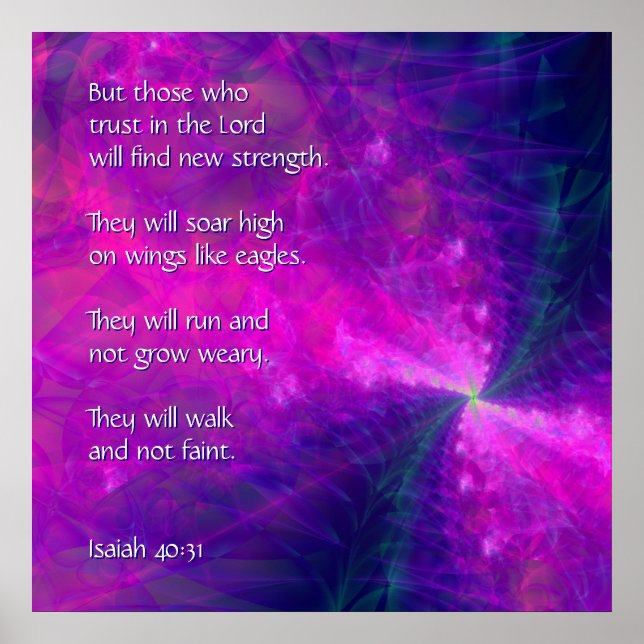 Sobre las alas de las águilas Poster de arte en el (Frente)