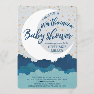 Sobre las invitaciones de Baby Shower de la luna