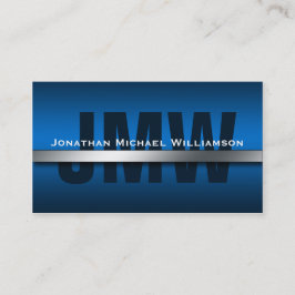 Sobre las tarjetas de visita azules de la barra