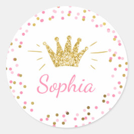 Sobre rosado y dorado de las etiquetas favoritas d