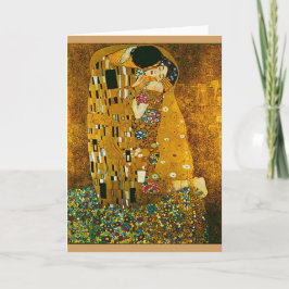 Sobre y tarjeta de arte "El beso" de Gustav Klimt