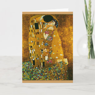 Sobre y tarjeta de arte "El beso" de Gustav Klimt
