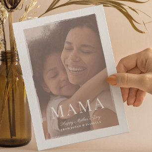 Sobrecarga cepillada tarjeta del día de la madre