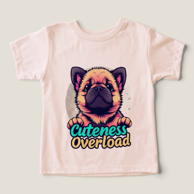 Sobrecarga de atención - Camiseta dulce y divertid (Diseño delantero )