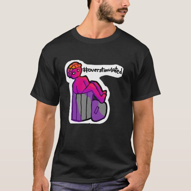 Sobreestimulado - Camisa de Salud Mental (Anverso)