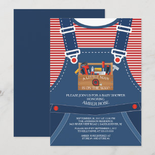Sobrepasa la invitación Baby Shower de Little Man 