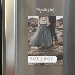 Sobreposición de fotos de marco elegante Guardar l