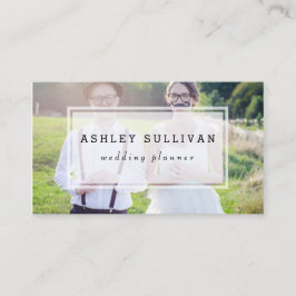 Sobreposición de fotos moderna | Tarjeta de visita