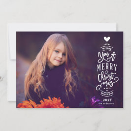Sobreposición de la tarjeta de fotos de navidad Fe