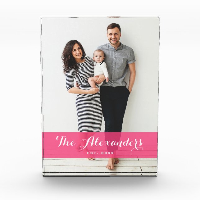 Sobreposición rosa caliente | Bloque de fotos de f (Anverso)