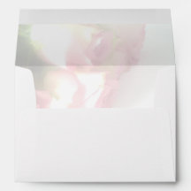sobres de boda rosados de flor de rosa rosa bonito