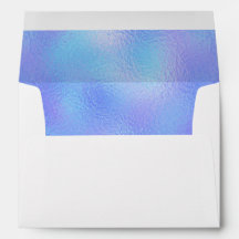 Sobres de papel holográfico falso por dentro