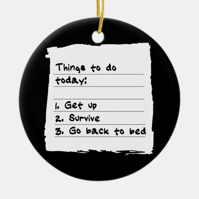 Sobreviva hoy el ornamento (Frente)