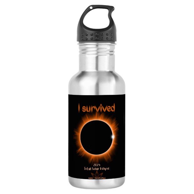 Sobreviví a la botella de agua del eclipse solar d (Anverso)