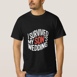 Sobreviví a la camiseta boda de mi hijo