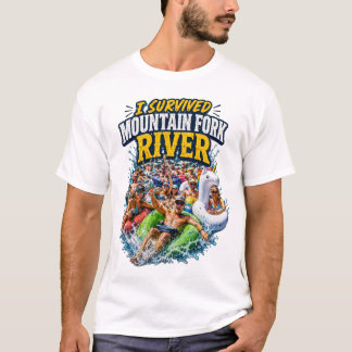 Sobreviví a la camiseta del río Mountain Fork