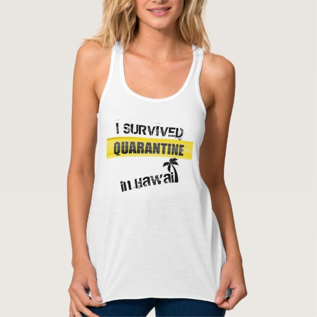 Sobreviví a la cuarentena en camiseta de mujeres h (Anverso)